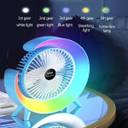 G Shape Fan with colourful Light Strong Wind